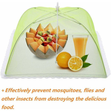 4 pcs Food Cover/Insect Proof Food Cover/Food Tent/Folding Food Cover Mesh Screen Umbrellas, Bbq And More - 4 Colors.
