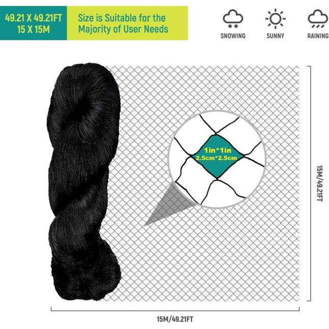 Anti Bird Netting For Aviary - Protective Chicken Netting 25Mm X 25Mm Mesh - Multipurpose Anti Pigeon Netting For.