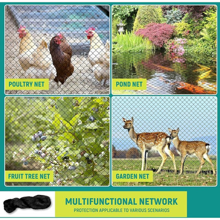 Anti Bird Netting For Aviary - Protective Chicken Netting 25Mm X 25Mm Mesh - Multipurpose Anti Pigeon Netting For.