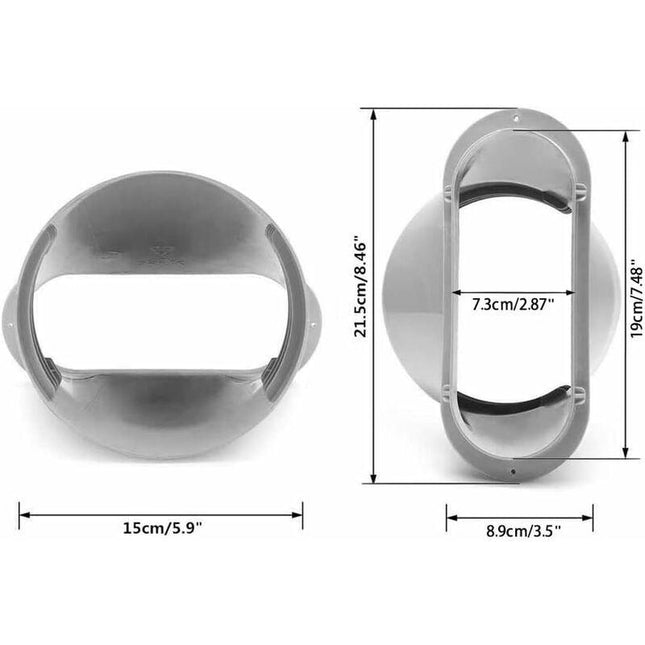 Universal Air Conditioner Window Adapter Exhaust Duct Interface Window Adapter Tube Connector For Portable Air.