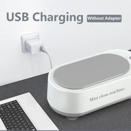 Ultrasonic Cleaner 350Ml Glasses Cleaner Ultrasonic Bath For Glasses Jewelry Watches Rings Necklaces Razors Dentures.