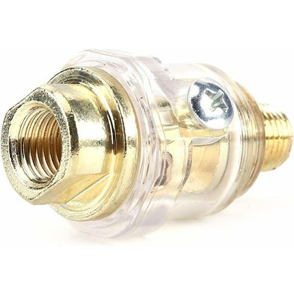 1/4'' Bsp Mini In-Line Oil Lubricator Air Tool Oil Lubricator Oiler Compressor Hose Automatic Lubrication For Pneumatic.