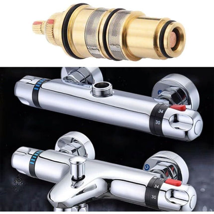 Brass Replacement Thermostatic Cartridge Shower Mixer Valve Bar Repair Kit Temperature Control For Shower Mixer Ba.