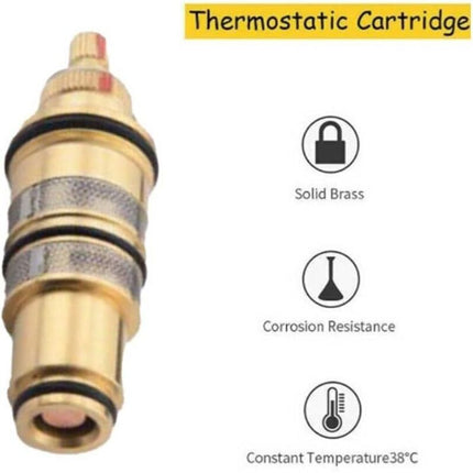 Brass Replacement Thermostatic Cartridge Shower Mixer Valve Bar Repair Kit Temperature Control For Shower Mixer Ba.