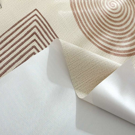 Rectangular Waterproof Pvc Tablecloth, 140 X 220Cm Plastic Table Cloth Stain And Oil Resistant, Beige Tablecloth For.