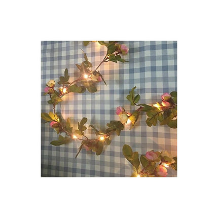 2 Meter 20 LED Flower Leaf String Lights Battery Operated Copper LED Fairy Lights For Wedding Party Event Decoration.