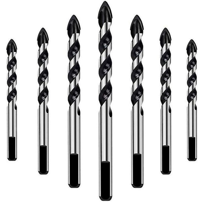 7 pcs Drill Bit Set For Tile, Glass, Concrete, Stone, Brick, Tiles, Ceramic And Mirrors(3Mm 4Mm 5Mm 6Mm 8Mm 10Mm 12Mm).