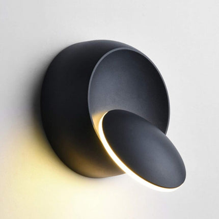Indoor Wall Lights Warm White LED Wall Lamp 5W Modern Wall Light Warm White Creative Eclipse 2 In 1 Iron Wall Sconce.