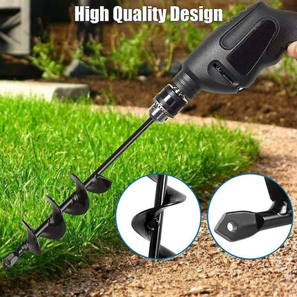 Garden Auger, Spiral Drill Gardening Tool For Planting Trees/Shrubs/Twist Drill/Planting Auger - 4×22Cm.