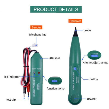 Multifunctional Wire Tester, Cable Detector, Ms6812 RObot Lawn Mower Cable Detector, Lan Network Cable Line Tester,.