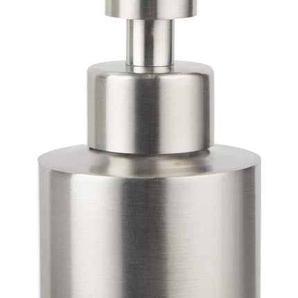 Brushed Stainless Steel Refillable Soap Dispenser 350Ml Silver.