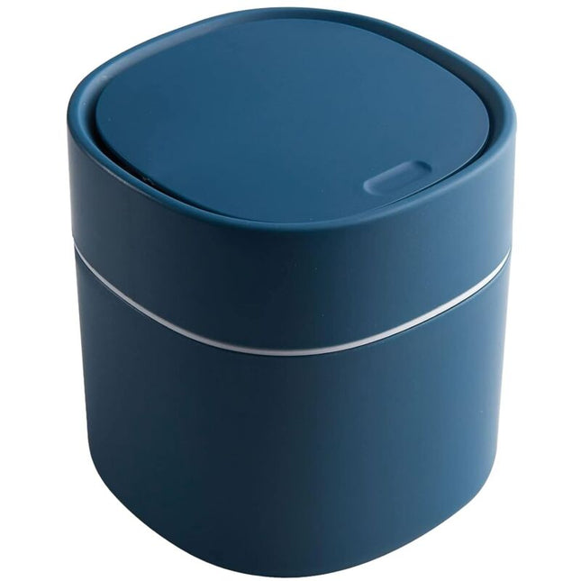 Tabletop Trash Can With Lid, Mini Plastic Trash Can, Small Tabletop Trash Can For Bedrooms, Dining ROoms, Bathrooms,.