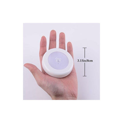 Wireless LED Motion Sensor Light For Closet, Stairs, Hallway, Kitchen, Bedroom (6 pcs) (White Shell (Warm Light).