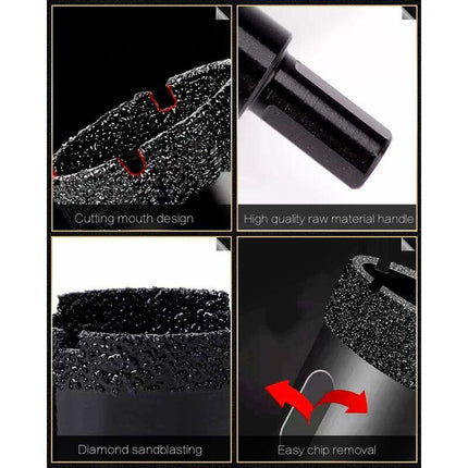 35Mm Brazed Core Diamond Hole Saw Drill Bit Hollow Hole Cutter For Glass Porcelain Tile Marble Ceramic Granite.
