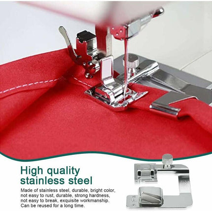 6 pcs Sewing Machine Presser Foot Hemmer Foot Sewing 4/8 6/8/8In ROlled Hem Foot 3/4/6Mm Foot.