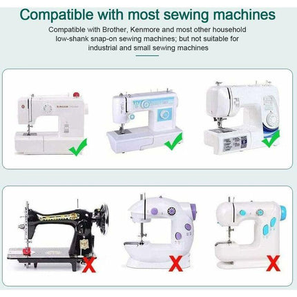 6 pcs Sewing Machine Presser Foot Hemmer Foot Sewing 4/8 6/8/8In ROlled Hem Foot 3/4/6Mm Foot.