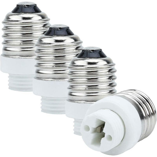 4X Lamp Socket Adapter E27 To G9 In White - 4 pcs Set Reformatting Converters For Lamp Sockets For Incandescent, LED,.
