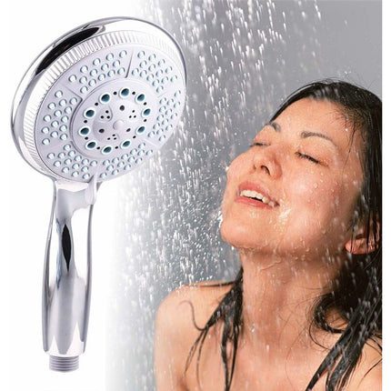 High Pressure Shower Head With 5 Adjustable Powerful Spray Modes, Universal Replacement Shower Head For Bathtub, 1/2".