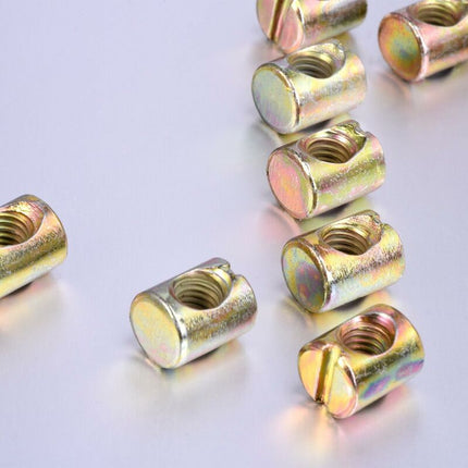20 pcs M6 Slotted Nuts For Furniture Chairs Beds Cribs.