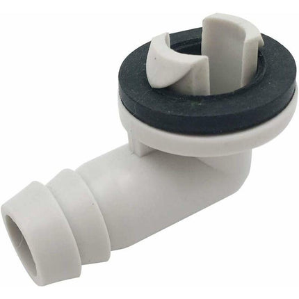 Air Conditioner Drain Hose Connector Elbow Fitting With Rubber Ring For Split Units And Window Units Ac 3/5 Inch (15Mm).