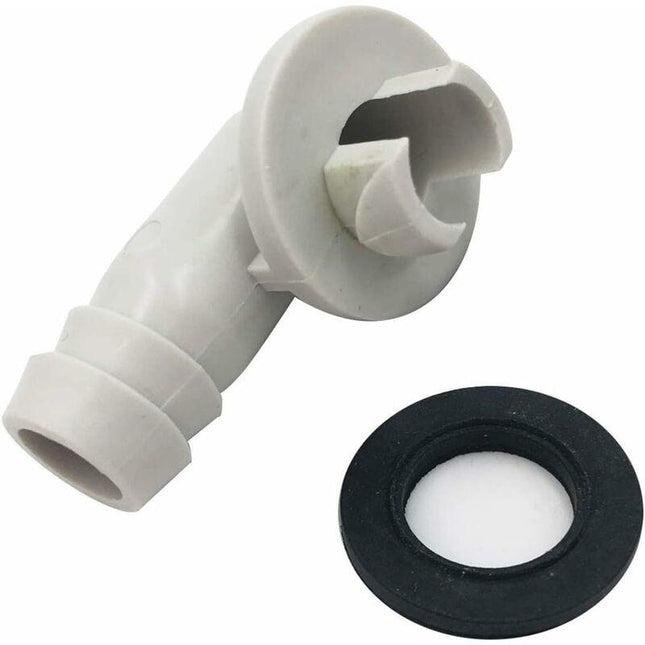 Air Conditioner Drain Hose Connector Elbow Fitting With Rubber Ring For Split Units And Window Units Ac 3/5 Inch (15Mm).