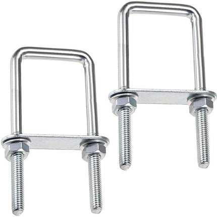 Square U-Bolts, 60X120Mm Stainless Steel U-Bolts, M8 U-Bolt With Frame Plate Nut And Washer, M8 U-Bolt For Fixing.