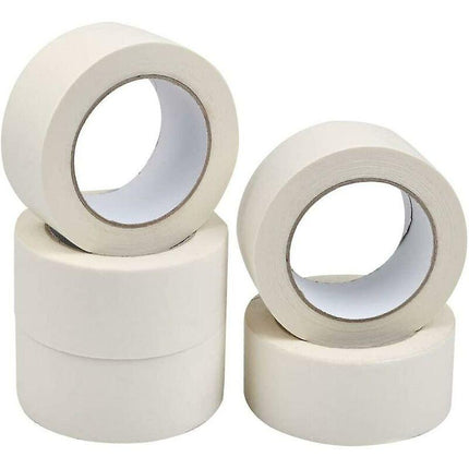5 ROlls Masking Tape Adhesive Paint Masking Tape Multi-Purpose Strong Sticky Tape For Painting, Industry, Decorating,.