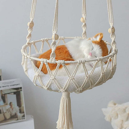 Hanging Cat Hammock - Indoor Cat Bed Cat Swing Nest Gifts For Cat Lovers.