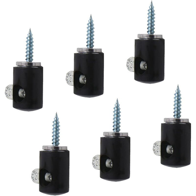 Chandelier Lighting Hook, 6 pcs Hanging Lighting Hooks For Chandelier Ceiling Lights Cable (Black).