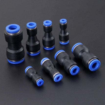 5 pcs Pneumatic Connectors Pneumatic Push In Straight Fittings Reducer Quick Release Fittings For Air Hose Pg8-6.