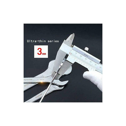 Double Ended Open End Wrench - 17 X 19 Mm - Ultra Thin - For Use In Limit Conditions.