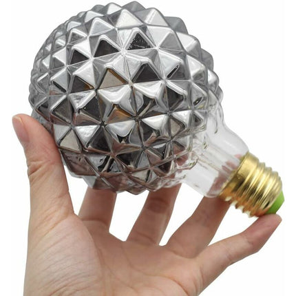 Retro LED Filament Edison Bulbs 4W Smoke Glass 220/240V E27 Crystal Decorative Light Bulbs Art Deco G95 Crystal.