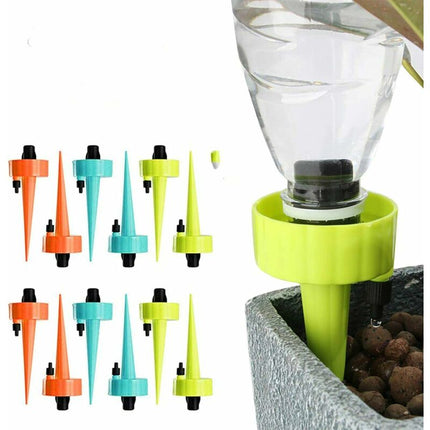 12 pcs Adjustable Irrigation Drip Irrigation Kits Automatic Drip Irrigation Plant Vacation With Control Valve For.