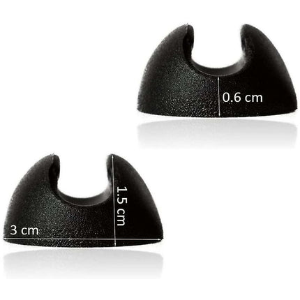 10 pcs Silicone Hairpin Furniture Leg Protectors - Black (10Mm).