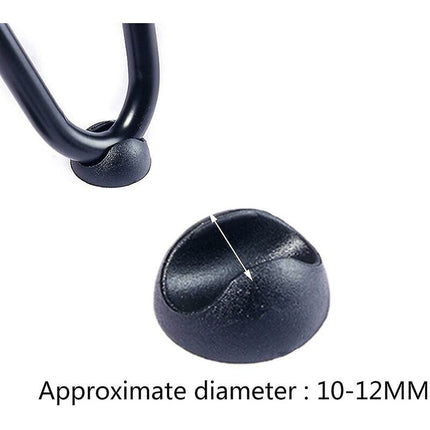 10 pcs Silicone Hairpin Furniture Leg Protectors - Black (10Mm).