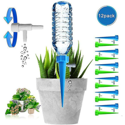 Drip Bottle, Automatic Plant Waterer, Drip Irrigation With Control Valve For Garden, Home, Indoor, Outdoor（12Pc）.