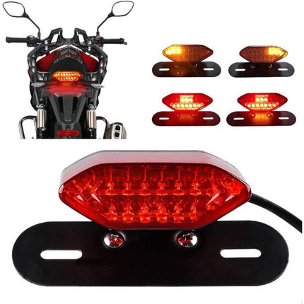 20 LED Motorcycle Tail Light Integrated Motorcycle LED Brake Light & Turn Signal Light Motorcycle LED Driving Lights.