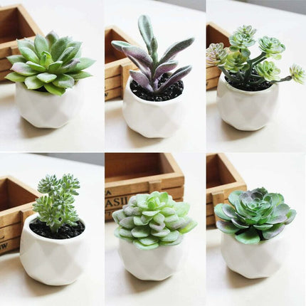 18 pcs Artificial Succulent Plants Flocking Potless Mini Fake Succulent Plants For Lotus Landscape Decorative Garden.