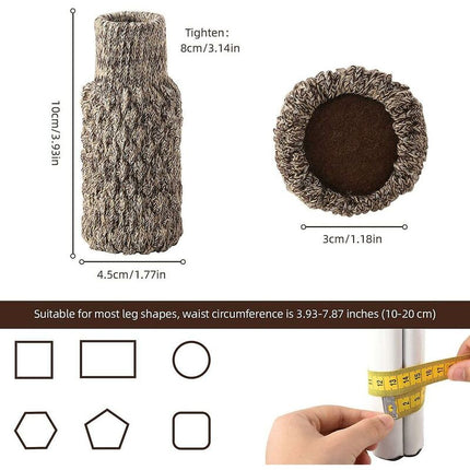 16 pcs Non-Slip Chair Leg Socks, Chair Leg Caps, Knitted Chair Leg Protectors For Floor Scratches And Reduce Noise.