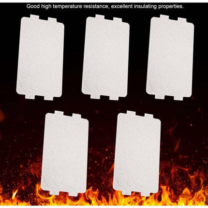 5 pcs Microwave Plate Sheet Replacement Microwave Oven Mica Plate Sheet Microwave Waveguide Cover Repair Accessory.