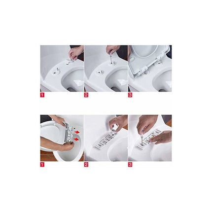 Toilet Seat Fixing,2 pcs Toilet Seat Screws Expanding Rubber Nuts Universal Toilet Seat Fittings Toilet Lid Cover.