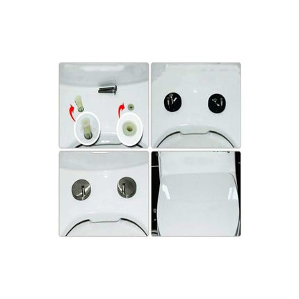 Toilet Seat Fixing,2 pcs Toilet Seat Screws Expanding Rubber Nuts Universal Toilet Seat Fittings Toilet Lid Cover.