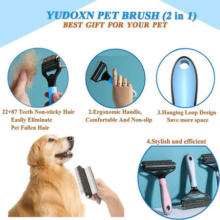 Pets Dog Cat Brush, Long Hair Dog Brush, Dog And Cat Comb, Dog And Cat Cleaning Brush Remove Excess And Dead Hair.