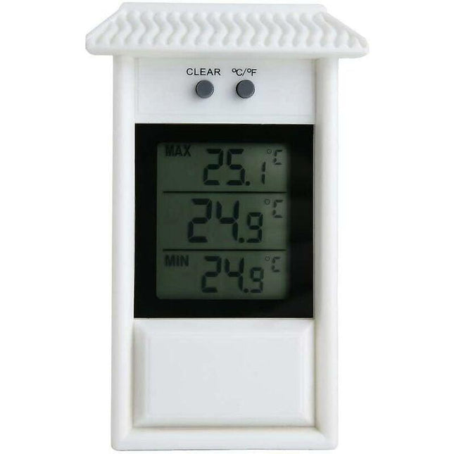 Weatherproof Digital Thermometer, Classic Design, Accurate Measurement For Indoor Or Outdoor, Suitable For Garden,.