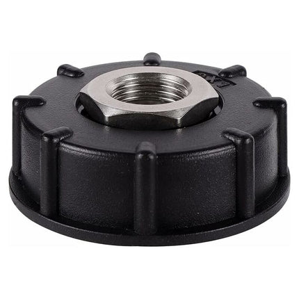 Ibc S60X6 Water Tank Adapter Coarse Thread With Hose Connector Stainless Steel Valve Spout Fittings (1/2" Internal.