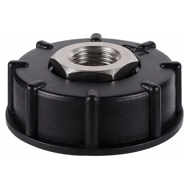 Ibc S60X6 Water Tank Adapter Coarse Thread With Hose Connector Stainless Steel Valve Spout Fittings (1/2" Internal.