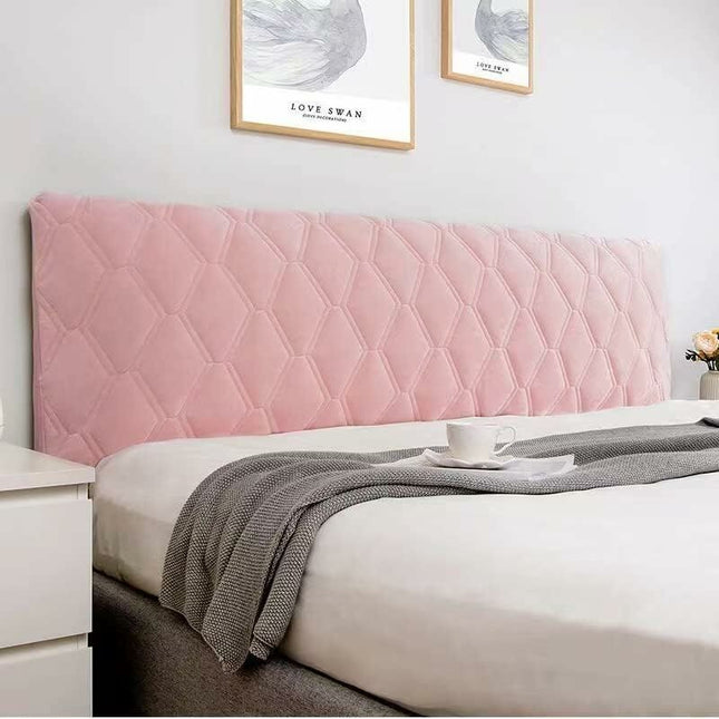 Headboard Cover 160, Headboard Cover Protector With Stretch Side, Dustproof Washable Headboard Cover (Color : Pink,.
