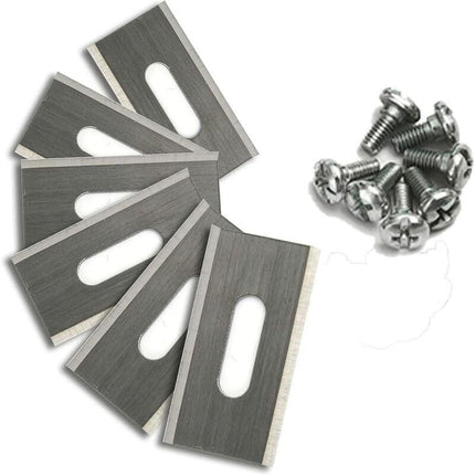30 pcs Stainless Steel Lawn Mower Blades For Husavarna 35.8 X 18.5 X 0.65Mm (Silver).