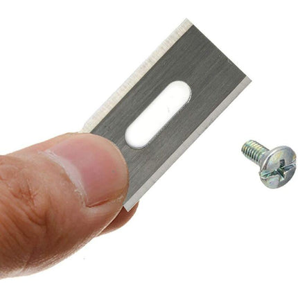 30 pcs Stainless Steel Lawn Mower Blades For Husavarna 35.8 X 18.5 X 0.65Mm (Silver).