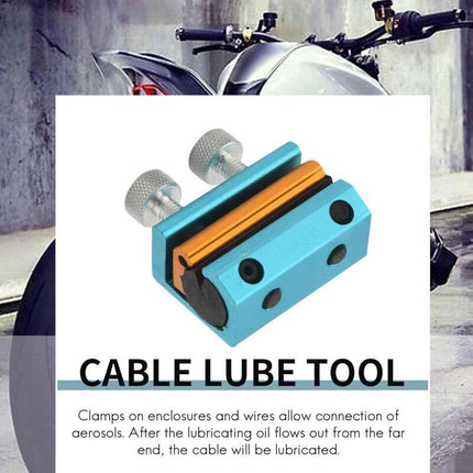 Cable Lubrication Tool For Cable Grease Lubricator Brake Line Cable Fueling Lubrication (Blue).